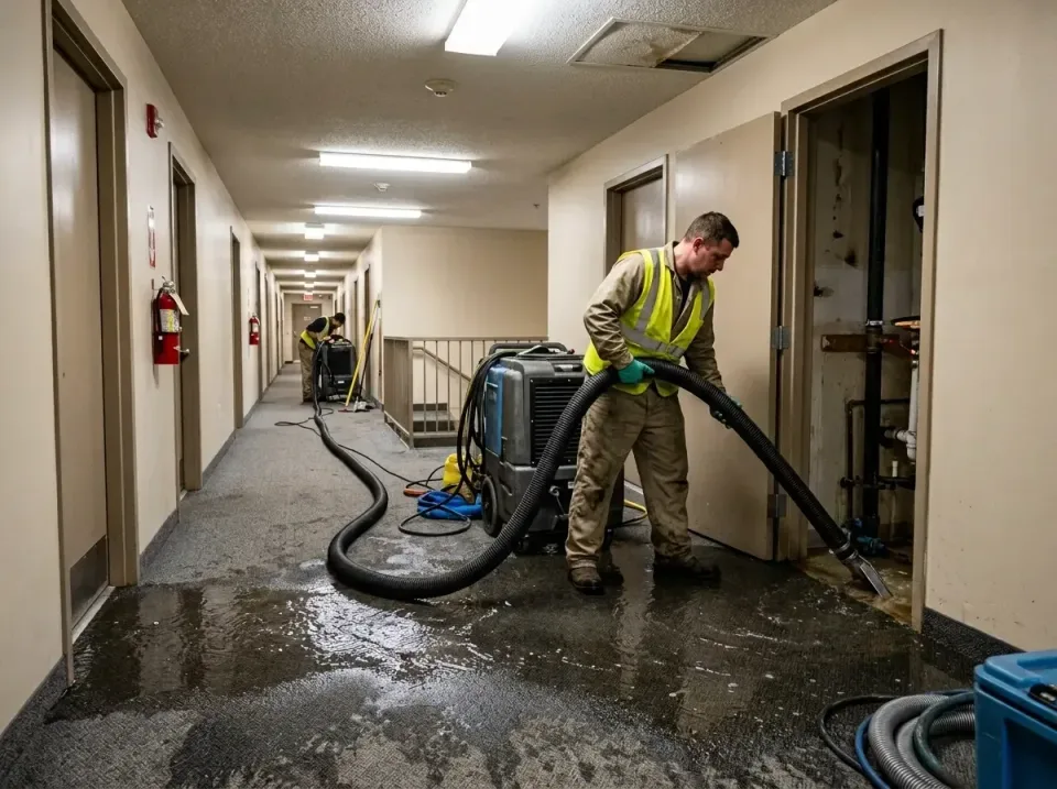 multi-unit-apartment-hallway-f-005 — frequently asked questions, Emergency Burst Pipe Water Extraction & Removal in Waterfor…
